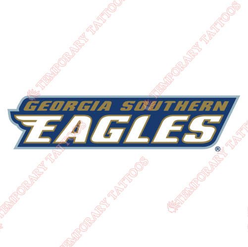 Georgia Southern Eagles Customize Temporary Tattoos Stickers NO.4477
